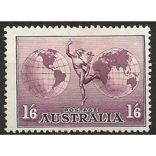 Australia 1937 SG153a 1/6d Dull Purple Mounted Mint .