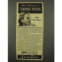 1940 Zonite Zonitors Ad - Advance in Feminine Hygiene