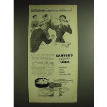 1948 Carter's Ink Typewriter Ribbon Ad - tailor-made