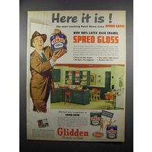 1953 Glidden Spred Gloss Paint Ad - Here it Is!