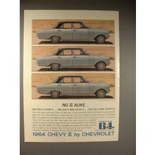 1964 Chevy II Nova 6-passenger 4-Door Sedan Car Ad