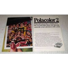 1975 Polaroid Polacolor 2 Land Film Ad