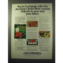 1977 Jacobsen Turbo-Vent Mower Ad - You're in Charge