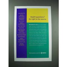 2006 Merck Medicine Ad - Health Questions?