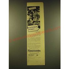 1949 Pennsylvania Tourism Ad - Packsack Trails