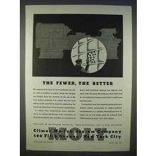 1939 Climax Molybdenum Ad - The Fewer, The Better