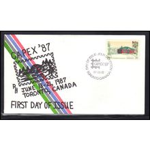 FDC Cover Canada CAPEX '87 (Cachet-U/A) Box0151