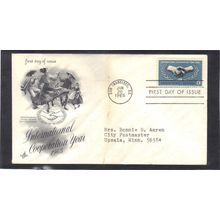 FDC Art Craft 1266 5c Cooperation (Cachet-Typed/A) CV40554