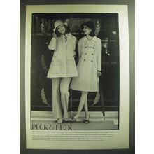 1974 Peck & Peck Maincoats by London Fog Advertisement