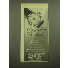 1946 Gubelin Watches Advertisement - Self Winding Gubelin