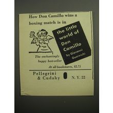 1951 Pellegrini & Cudahy Book Ad - The Little World of Don Camillo