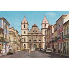 Salvador Brasil Child Charging Across Igreja Do Convento De Sao Fransisco Postca
