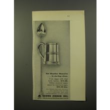 1954 Georg Jensen Advertisement - Jigger and Hollow stemmed sipper spoon