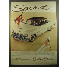 1954 Chrysler New Yorker Deluxe Club Coupe Car Ad - Spirit