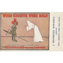When Knights Were Bold Wyndhams London Theatre Advertising Postcard