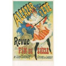 Alcazar D'Ete Revue Fin De Siecle French Theatre Poster Postcard