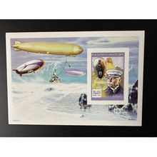 Comores 1999 YT 1118 ND Imperf Bloc de luxe Comte Ferdinand Zeppelin Sphinx