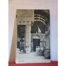 KARLI, (KARLA) CAVES, LONAVALA, INDIA. used antique postcard 1919 pm =