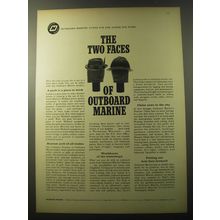 1960 Outboard Marine Ad - The two faces of Outboard Marine