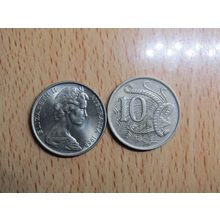Australia 1968 10 Cents Coin