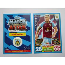 65. Scott Arfield - Burnley - Match Attax 2017/18 Football Card EF1