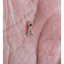 14k gold cz pendant