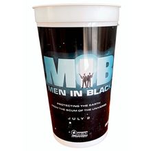 1997 MEN IN BLACK original promotional plastic soda cup