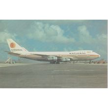 National Boeing B747 135 Civil Aircraft Postcard (QA273)