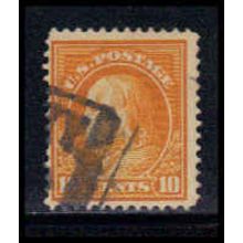 Used 416 10c Benjamin Franklin Barely Clears RA1896