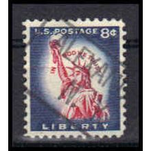 Used 1042 8c Statue of Liberty Alexandria Bay, NY. E0883