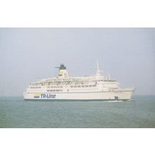 Marco Polo TR Line Ferry Ship Postcard