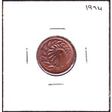 1974 New Zealand 1 Cent Coin