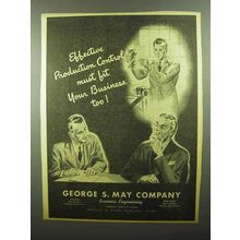 1942 George S. May Company Ad - Production Control