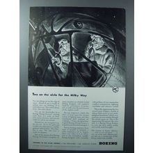 1942 Boeing Flying Fortress Plane Ad - Milky Way