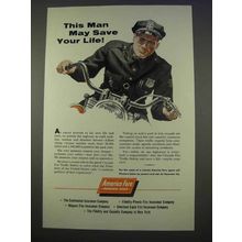 1955 America Fore Insurance Ad - May Save Your Life