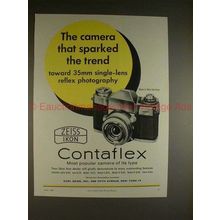 1959 Zeiss Contaflex Camera Ad - Sparked the Trend!!