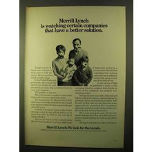 1970 Merrill Lynch Ad - Watching Certain Companies