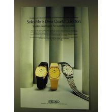 1979 Seiko Men's Dress Quartz Collection Watches Ad