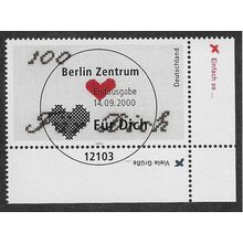GER 2000 100pf 'GREETING STAMPS' (CORNER MARGIN) FINE USED (EBID59-440)
