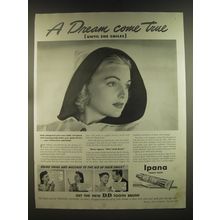 1939 Ipana Tooth Paste Ad - A dream come true (until she smiles)