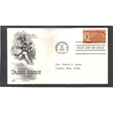 FDC Art Craft 1357 6c Daniel Boone (Cachet-Typed/A) CV40689