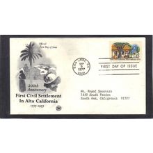 FDC Art Craft 1725 13c Alta, California (Cachet-Typed/A) CV41858