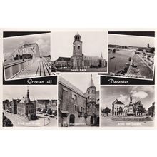 Deventer Dutch Multi View Postcard