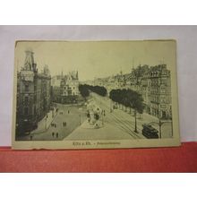 HOHENZOLLERNRING, KOLN AM RHEIN ,unused antique postcard tram cars /