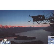 Bungy Jump at Queenstown At Night Sunset New Zealand Postcard