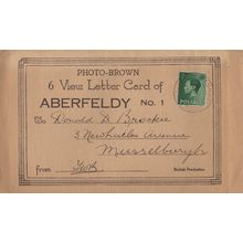 Aberfeldy 6 View Folding Scottish Postcard Letter Card Set Photo