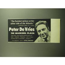 1958 Little, Brown Book Advertisement - The Mackerel Plaza by Peter De Vries