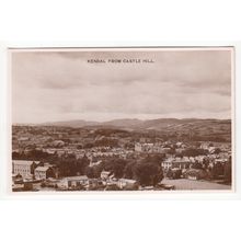 View from Castle Hill Kendal Postcard RP Cumbria