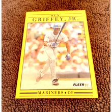 1991 Fleer # 450 Ken Griffey Jr Seattle Mariners Near/Mint/Mint Or Better HOF