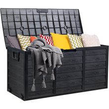 Outvita 75 Gallon Deck Storage Box, Durable Storage Container Bin Store Patio Cu